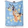 image:imageJay Franco Kids Plush Throw Blanket  Soft amp Cozy Fleece Throw for Bedroom amp Couch Dcor Official Licensed Product Blue  The Mandalorian 40x50  Travel BlanketBlue  Bluey