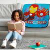 image:imageJay Franco Kids Plush Throw Blanket  Soft amp Cozy Fleece Throw for Bedroom amp Couch Dcor Official Licensed Product Blue  The Mandalorian 40x50  Travel BlanketBlue  Iron Man  Friends