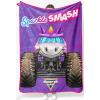 image:imageJay Franco Kids Plush Throw Blanket  Soft amp Cozy Fleece Throw for Bedroom amp Couch Dcor Official Licensed Product Blue  The Mandalorian 40x50  Travel BlanketPurple  Monster Jam