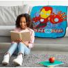 image:imageJay Franco Kids Plush Throw Blanket  Soft amp Cozy Fleece Throw for Bedroom amp Couch Dcor Official Licensed Product Blue  The Mandalorian 40x50  Travel BlanketBlue  Iron Man  Friends
