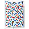 image:imageJay Franco Kids Plush Throw Blanket  Soft amp Cozy Fleece Throw for Bedroom amp Couch Dcor Official Licensed Product Blue  The Mandalorian 40x50  Travel BlanketWhite  Lego