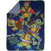 image:imageJay Franco Kids Plush Throw Blanket  Soft amp Cozy Fleece Throw for Bedroom amp Couch Dcor Official Licensed Product Blue  The Mandalorian 40x50  Travel BlanketBlue  Teenage Mutant Ninja Turtles