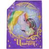 image:imageJay Franco Kids Plush Throw Blanket  Soft amp Cozy Fleece Throw for Bedroom amp Couch Dcor Official Licensed Product Blue  The Mandalorian 40x50  Travel BlanketPurple  Unicorn Academy