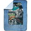 image:imageJay Franco Kids Plush Throw Blanket  Soft amp Cozy Fleece Throw for Bedroom amp Couch Dcor Official Licensed Product Blue  The Mandalorian 40x50  Travel BlanketBlue  the Mandalorian