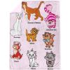 image:imageJay Franco Kids Plush Throw Blanket  Soft amp Cozy Fleece Throw for Bedroom amp Couch Dcor Official Licensed Product Blue  The Mandalorian 40x50  Travel BlanketPink  Disney Cats