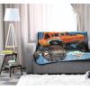 image:imageJay Franco Kids Plush Throw Blanket  Soft amp Cozy Fleece Throw for Bedroom amp Couch Dcor Official Licensed Product Blue  The Mandalorian 40x50  Travel BlanketBlue  Monster Jam