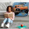 image:imageJay Franco Kids Plush Throw Blanket  Soft amp Cozy Fleece Throw for Bedroom amp Couch Dcor Official Licensed Product Blue  The Mandalorian 40x50  Travel BlanketBlue  Monster Jam