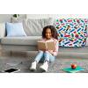 image:imageJay Franco Kids Plush Throw Blanket  Soft amp Cozy Fleece Throw for Bedroom amp Couch Dcor Official Licensed Product Blue  The Mandalorian 40x50  Travel BlanketWhite  Lego