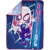 image:imageJay Franco Kids Plush Throw Blanket  Soft amp Cozy Fleece Throw for Bedroom amp Couch Dcor Official Licensed Product Blue  The Mandalorian 40x50  Travel BlanketBlue  Ghost Spider