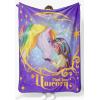 image:imageJay Franco Kids Plush Throw Blanket  Soft amp Cozy Fleece Throw for Bedroom amp Couch Dcor Official Licensed Product Blue  The Mandalorian 40x50  Travel BlanketPurple  Unicorn Academy