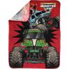 image:imageJay Franco Kids Plush Throw Blanket  Soft amp Cozy Fleece Throw for Bedroom amp Couch Dcor Official Licensed Product Blue  The Mandalorian 40x50  Travel BlanketRed  Monster Jam