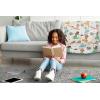 image:imageJay Franco Kids Plush Throw Blanket  Soft amp Cozy Fleece Throw for Bedroom amp Couch Dcor Official Licensed Product Blue  The Mandalorian 40x50  Travel BlanketWhite  Cocomelon