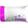 image:imageJay Franco Kids Sheet Set with Fitted Flat Sheets amp Pillow Cover  UltraSoft Bedding with Pillowcase for Room Decor White  The Mandalorian 4 Piece QueenPurple  Minecraft