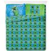 image:imageJay Franco Kids Sheet Set with Fitted Flat Sheets amp Pillow Cover  UltraSoft Bedding with Pillowcase for Room Decor White  The Mandalorian 4 Piece QueenBlue  Minecraft Creeper