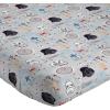 image:imageJay Franco Kids Sheet Set with Fitted Flat Sheets amp Pillow Cover  UltraSoft Bedding with Pillowcase for Room Decor White  The Mandalorian 4 Piece QueenGray  Star Wars