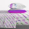 image:imageJay Franco Kids Sheet Set with Fitted Flat Sheets amp Pillow Cover  UltraSoft Bedding with Pillowcase for Room Decor White  The Mandalorian 4 Piece QueenPurple  Minecraft