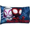 image:imageJay Franco Kids Sheet Set with Fitted Flat Sheets amp Pillow Cover  UltraSoft Bedding with Pillowcase for Room Decor White  The Mandalorian 4 Piece QueenWhite  Spidey  Friends