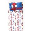 image:imageJay Franco Kids Sheet Set with Fitted Flat Sheets amp Pillow Cover  UltraSoft Bedding with Pillowcase for Room Decor White  The Mandalorian 4 Piece QueenWhite  Spidey  Friends