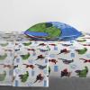 image:imageJay Franco Kids Sheet Set with Fitted Flat Sheets amp Pillow Cover  UltraSoft Bedding with Pillowcase for Room Decor White  The Mandalorian 4 Piece QueenWhite  Avengers