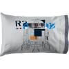 image:imageJay Franco Kids Sheet Set with Fitted Flat Sheets amp Pillow Cover  UltraSoft Bedding with Pillowcase for Room Decor White  The Mandalorian 4 Piece QueenGray  Star Wars