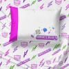 image:imageJay Franco Kids Sheet Set with Fitted Flat Sheets amp Pillow Cover  UltraSoft Bedding with Pillowcase for Room Decor White  The Mandalorian 4 Piece QueenPurple  Minecraft
