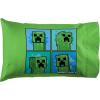image:imageJay Franco Kids Sheet Set with Fitted Flat Sheets amp Pillow Cover  UltraSoft Bedding with Pillowcase for Room Decor White  The Mandalorian 4 Piece QueenBlue  Minecraft Creeper