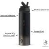 image:imageJoyJolt Star Wars Linear R2D2 Stainless Steel Water Bottle with Flip Straw Lid 22 oz Vacuum Insulated Water Bottle BPAFree Tumbler for Sports and Travel Star Wars GiftsDarth Vader