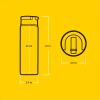 image:imageJoyJolt Star Wars Linear R2D2 Stainless Steel Water Bottle with Flip Straw Lid 22 oz Vacuum Insulated Water Bottle BPAFree Tumbler for Sports and Travel Star Wars GiftsDarth Vader