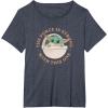 image:imageStar Wars Grogu The Force is Strong With This One TShirtHeather Blue