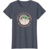 image:imageStar Wars Grogu The Force is Strong With This One TShirtHeather Blue