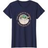 image:imageStar Wars Grogu The Force is Strong With This One TShirtNavy Blue