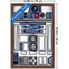 image:imageStar Wars Kids Sketch  R2D2 Character Illustration Wall Poster 34L x 224W Premium Unframed VersionMahogany Framed Version