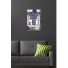 image:imageStar Wars Kids Sketch  R2D2 Character Illustration Wall Poster 34L x 224W Premium Unframed VersionMahogany Framed Version