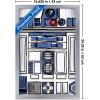 image:imageStar Wars Kids Sketch  R2D2 Character Illustration Wall Poster 34L x 224W Premium Unframed VersionSilver Framed Version