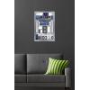 image:imageStar Wars Kids Sketch  R2D2 Character Illustration Wall Poster 34L x 224W Premium Unframed VersionSilver Framed Version