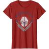 image:imageStar Wars The Mandalorian Legendary Warrior Bounty Hunter TShirtCranberry Red