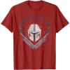 image:imageStar Wars The Mandalorian Legendary Warrior Bounty Hunter TShirtCranberry Red
