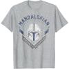 image:imageStar Wars The Mandalorian Legendary Warrior Bounty Hunter TShirtHeather Grey