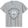 image:imageStar Wars The Mandalorian Legendary Warrior Bounty Hunter TShirtHeather Grey
