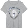 image:imageStar Wars The Mandalorian Legendary Warrior Bounty Hunter TShirtHeather Grey