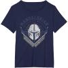image:imageStar Wars The Mandalorian Legendary Warrior Bounty Hunter TShirtNavy Blue