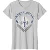 image:imageStar Wars The Mandalorian Legendary Warrior Bounty Hunter TShirtSilver Grey