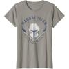 image:imageStar Wars The Mandalorian Legendary Warrior Bounty Hunter TShirtSlate Grey