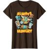 image:imageStar Wars The Mandalorian and Grogu Always Hungry Snacks TShirtBrown