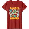image:imageStar Wars The Mandalorian and Grogu Always Hungry Snacks TShirtCranberry Red