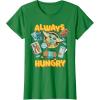 image:imageStar Wars The Mandalorian and Grogu Always Hungry Snacks TShirtKelly Green
