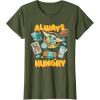 image:imageStar Wars The Mandalorian and Grogu Always Hungry Snacks TShirtOlive Green