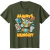 image:imageStar Wars The Mandalorian and Grogu Always Hungry Snacks TShirtOlive Green