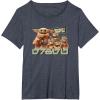 image:imageStar Wars The Mandalorian and Grogu Bounty Hunter Vintage TShirtHeather Blue