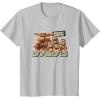 image:imageStar Wars The Mandalorian and Grogu Bounty Hunter Vintage TShirtSilver Grey